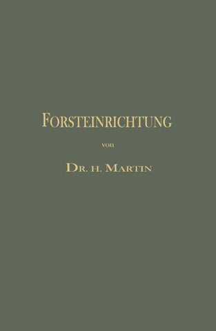 Die Forsteinrichtung