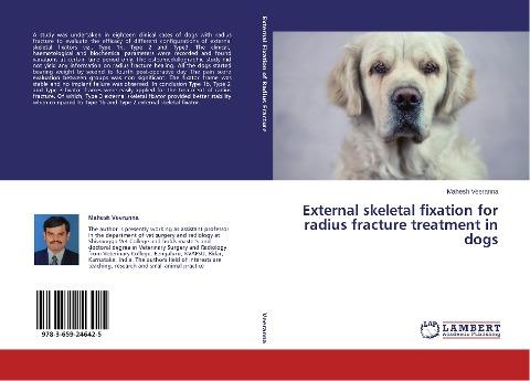 External skeletal fixation for radius fracture treatment in dogs
