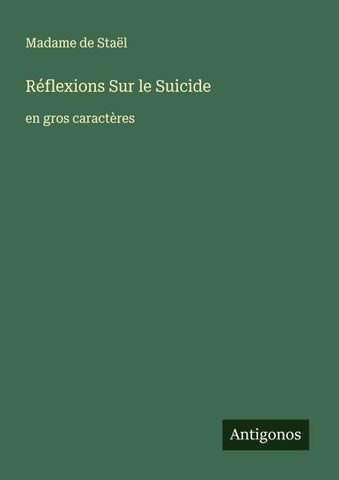 Réflexions Sur le Suicide