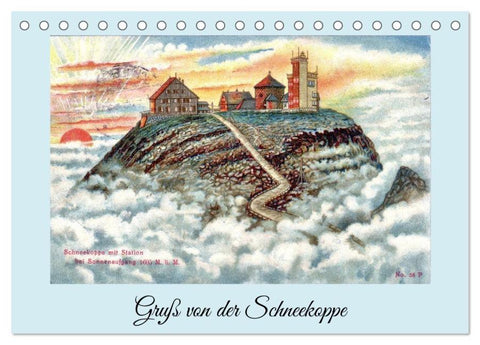 Gruß von der Schneekoppe (Tischkalender 2026 DIN A5 quer), CALVENDO Monatskalender