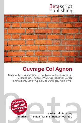 Ouvrage Col Agnon