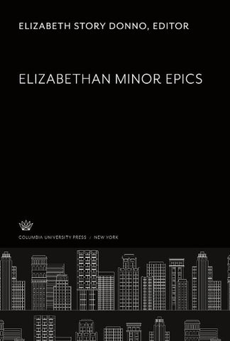 Elizabethan Minor Epics