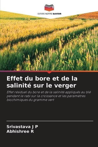 Effet du bore et de la salinité sur le verger