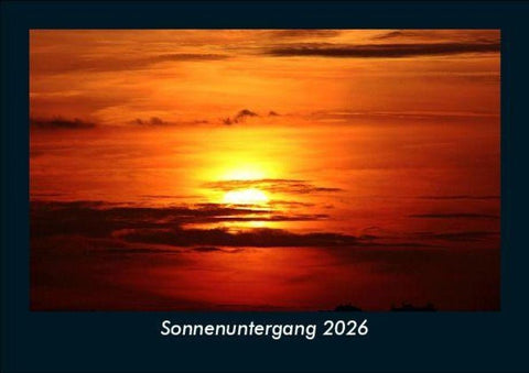 Sonnenuntergang 2026 Fotokalender DIN A5