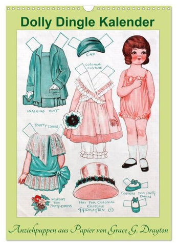 Dolly Dingle Kalender - Anziehpuppen von Grace G. Drayton (Wandkalender 2026 DIN A3 hoch), CALVENDO Monatskalender