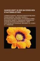 Handschrift in der Bayerischen Staatsbibliothek