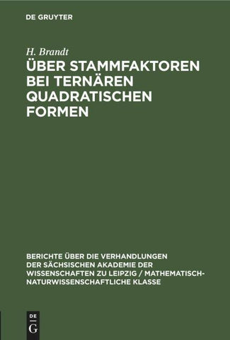 Über Stammfaktoren bei ternären quadratischen Formen