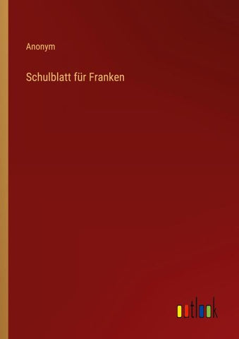 Schulblatt für Franken