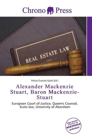 Alexander Mackenzie Stuart, Baron Mackenzie-Stuart