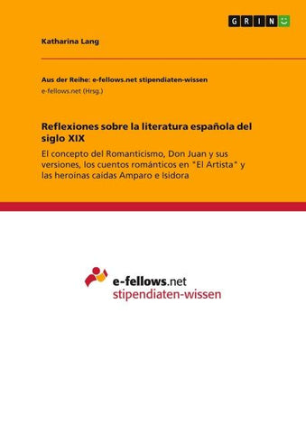 Reflexiones sobre la literatura española del siglo XIX