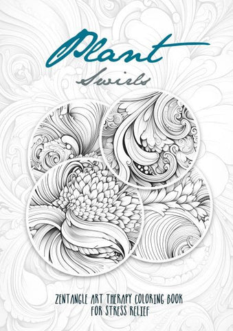 Florale Muster Zentangle Therapie Malbuch für Erwachsene