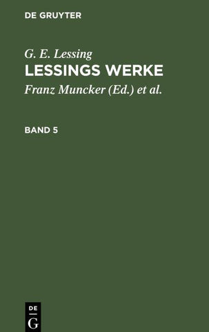Lessings Werke. Band 5