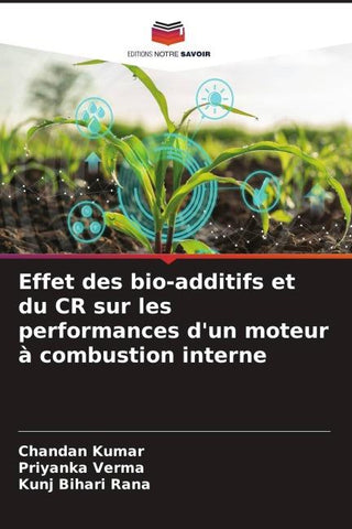 Effet des bio-additifs et du CR sur les performances d'un moteur à combustion interne