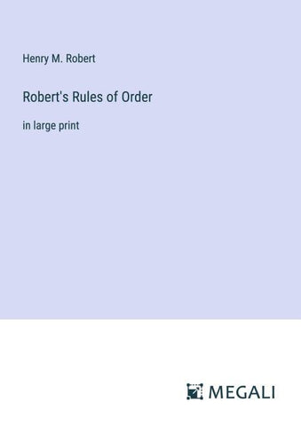 Robert's Rules of Order