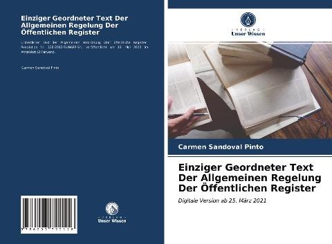 Einziger Geordneter Text Der Allgemeinen Regelung Der Öffentlichen Register
