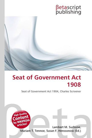 Seat of Government Act 1908