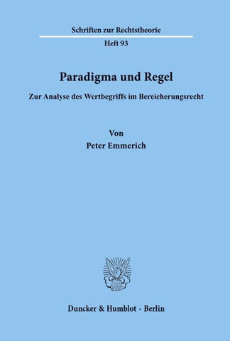 Paradigma und Regel.
