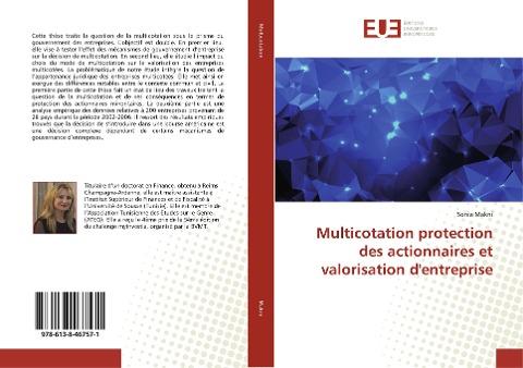 Multicotation protection des actionnaires et valorisation d'entreprise