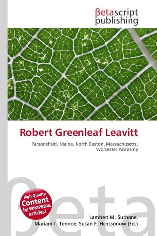 Robert Greenleaf Leavitt