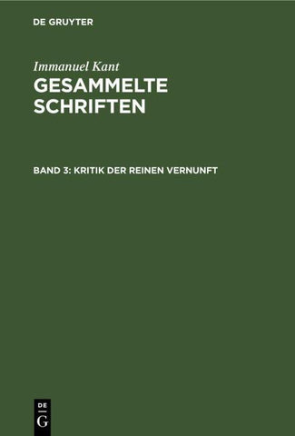 Kritik der reinen Vernunft