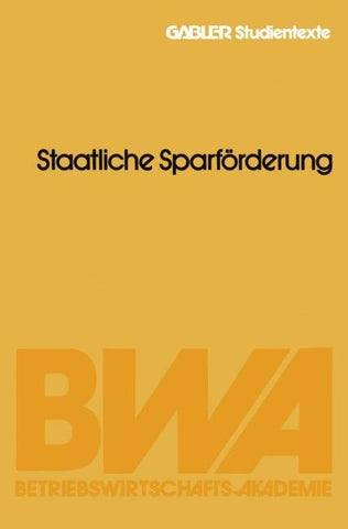 Anlageformen — Staatliche Sparförderung