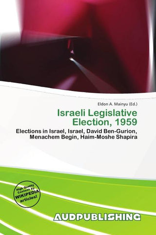Israeli Legislative Election, 1959