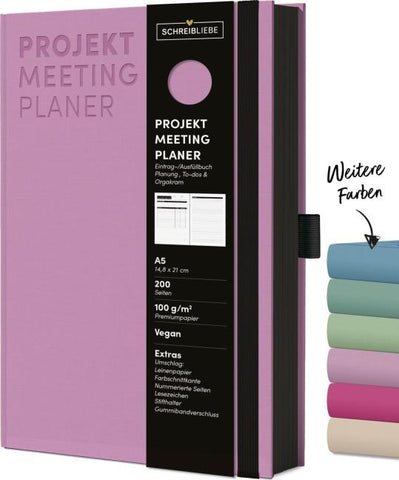 Projekt-Meeting Planer Flieder