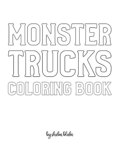 Monster Trucks Coloring Book for Children - Create Your Own Doodle Cover (8x10 Softcover Personalized Coloring Book / Activity Book)