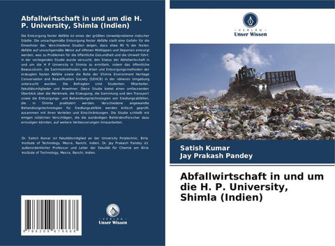 Abfallwirtschaft in und um die H. P. University, Shimla (Indien)