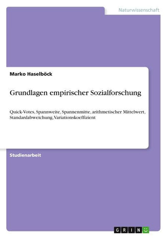 Grundlagen empirischer Sozialforschung