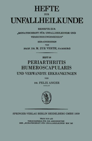 Periarthritis Humeroscapularis und Verwandte Erkrankungen