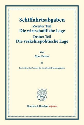 Schiffahrtsabgaben.