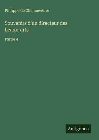 Souvenirs d'un directeur des beaux-arts