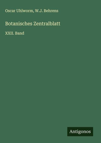 Botanisches Zentralblatt