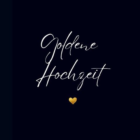 Gästebuch "Goldene Hochzeit"- Premium Gästebuch Blanko