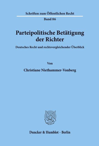 Parteipolitische Betätigung der Richter.