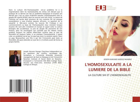 L'HOMOSEXULAITE A LA LUMIERE DE LA BIBLE
