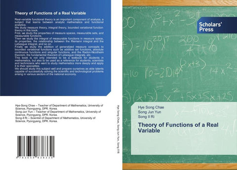 Theory of Functions of a Real Variable