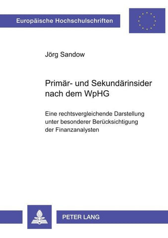 Primär- und Sekundärinsider nach dem WpHG