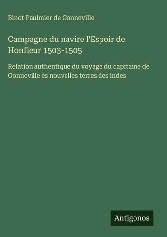 Campagne du navire l'Espoir de Honfleur 1503-1505