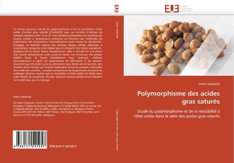 Polymorphisme des acides gras saturés