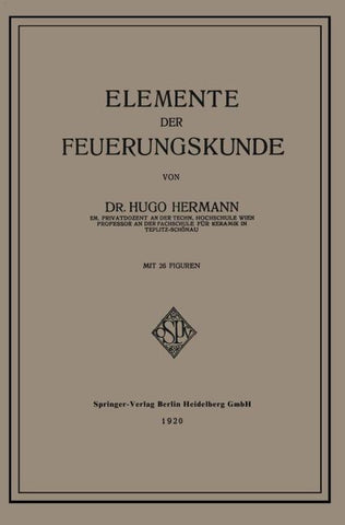 Elemente der Feuerungskunde