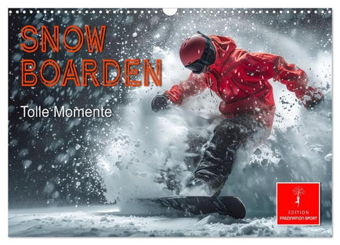 Snowboarden - tolle Momente (Wandkalender 2026 DIN A3 quer), CALVENDO Monatskalender