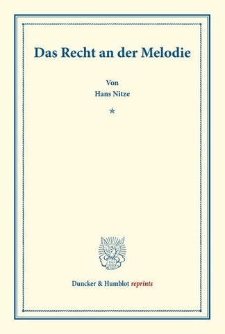 Das Recht an der Melodie.