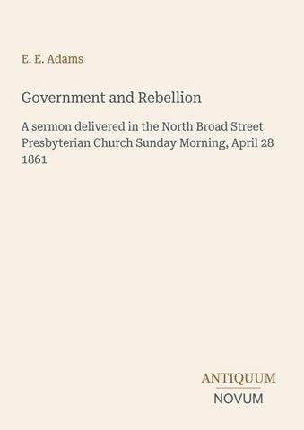 Government and Rebellion