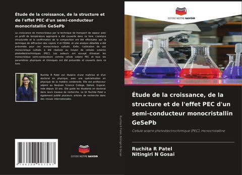 Étude de la croissance, de la structure et de l'effet PEC d'un semi-conducteur monocristallin GeSePb
