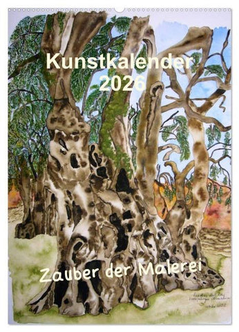 Kunstkalender 2026 - Zauber der Malerei (Wandkalender 2026 DIN A2 hoch), CALVENDO Monatskalender
