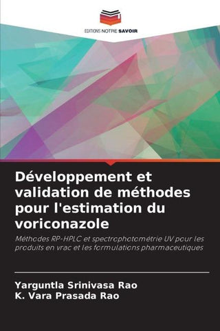 Développement et validation de méthodes pour l'estimation du voriconazole