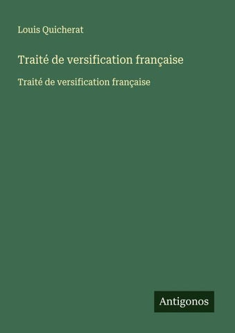 Traité de versification française
