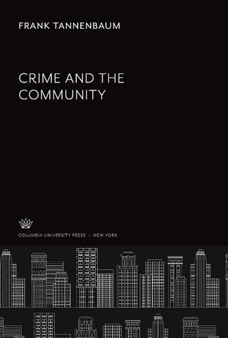 Crime and the Community